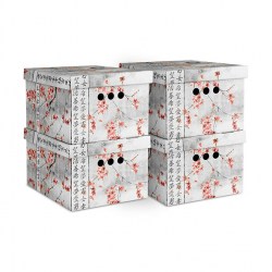 Коробка для хранения Valiant Japanese White, складная, 25 x 33 x 18,5 см